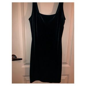 Black Velvet Cami Bodycon Mini Dress.